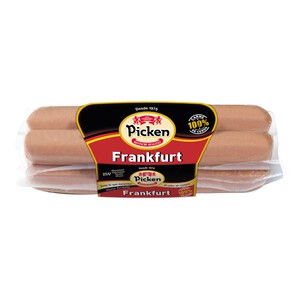 Imagen de PICKEN Salchichas tipo Frankfurt, elaboradas con solo carne de cerdo, sin fécula y sin gluten PICKEN 300 g.