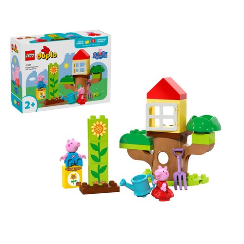 LEGO Duplo, jardín y casa del árbol de Peppa Pig.