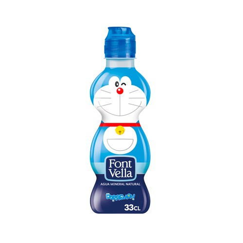 FONT VELLA Agua mineral natural, tapón sport botella 33 cl.
