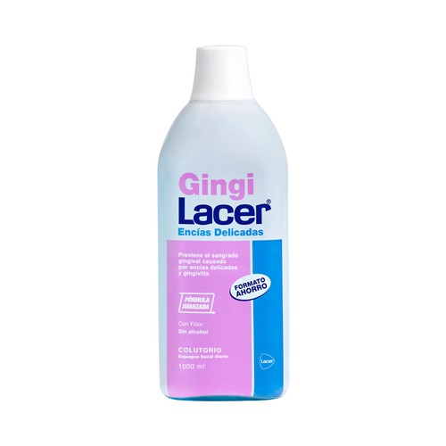 Enjuague bucal de uso diario, especial para encías delicadas GINGI LACER 1 l.