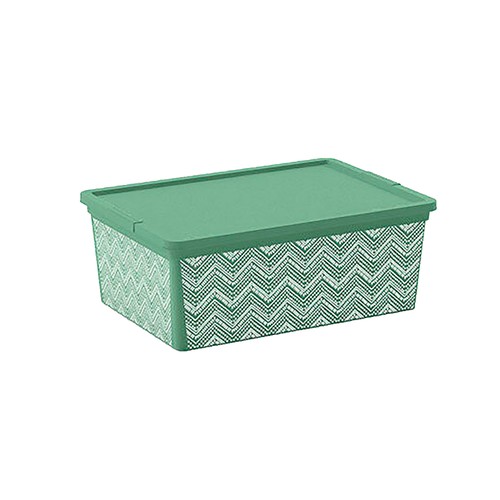 Caja box style 11 litros color verde, ACTUEL.