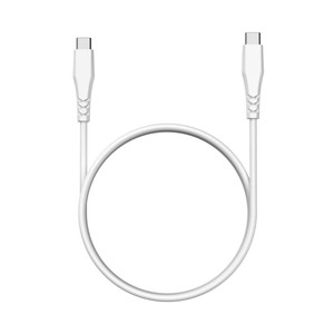 Imagen de Cable USB C a USB C QILIVE 600183143, longitud 0,6 metros, color blanco