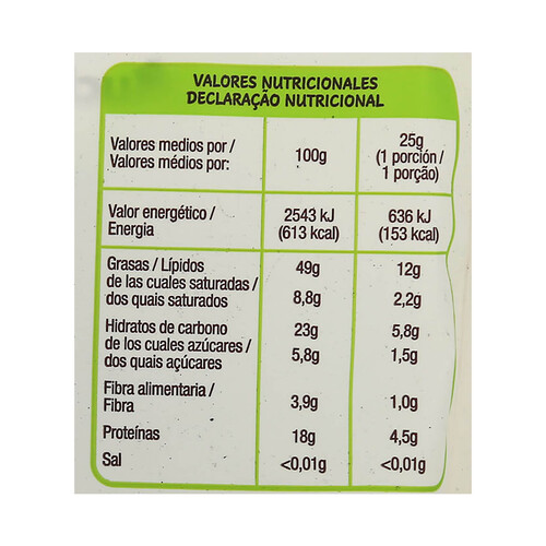 ALCAMPO ECOLÓGICO Anacardos crudos ALCAMPO ECOLÓGICO 125 g.