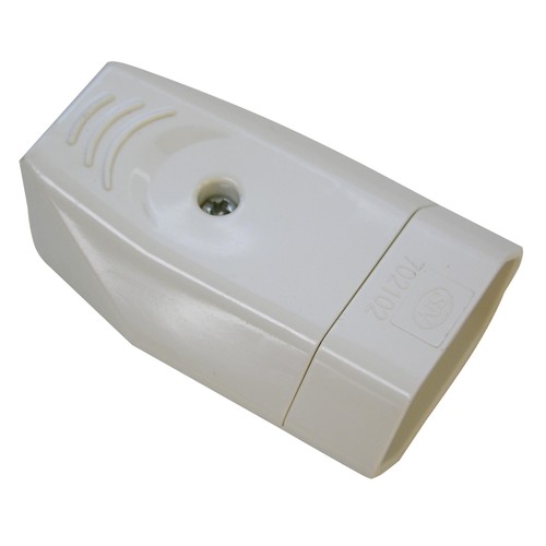 Clavija bipolar hembra con toma de tierra, entrada de cable recta, 10A. a 250V EUROBRIC 2000.