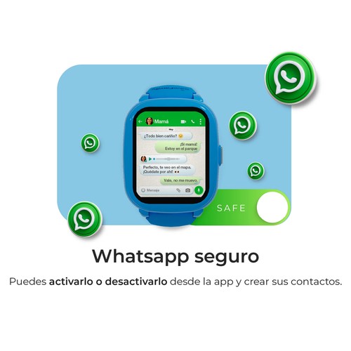 Smartwatch SAVEFAMILY Iconic Plus 2, Modelo Pop".