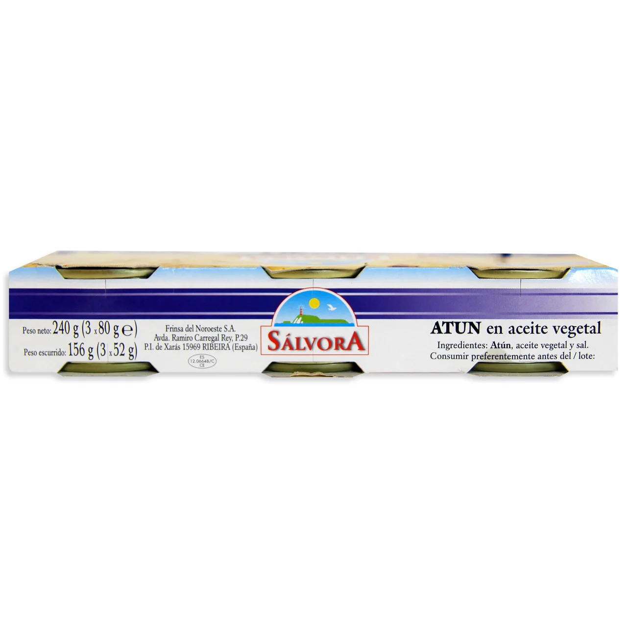Atún en aceite vegetal 52 g. pack 3 uds.