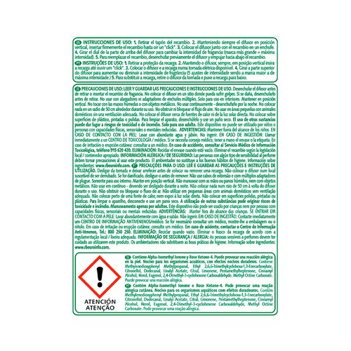 AIR WICK Recambio ambientador eléctrico aroma frescor ropa limpia de Flor ESSENTIAL OILS 19 ml.
