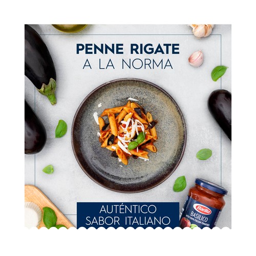 BARILLA Pasta Penne Rigate N.73 (Macarrones) BARILLA 1 Kg.
