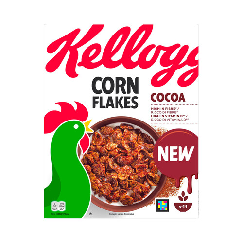 KELLOGGS Cereales corn flakes de chocolate 330g.