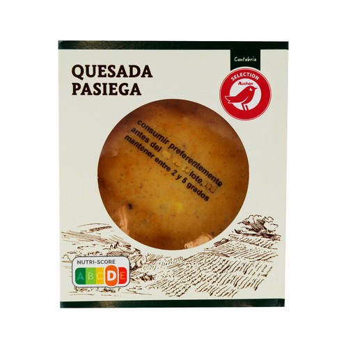 AUCHAN Quesada pasiega elaborada de forma tradicional en Cantabria 140 g. Producto Alcampo