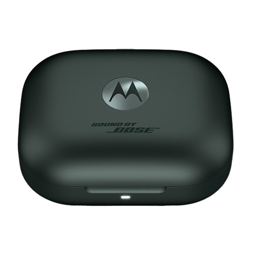 Auriculares bluetooth MOTOROLA Moto Buds+, con micrófono, estuche de carga, color negro.