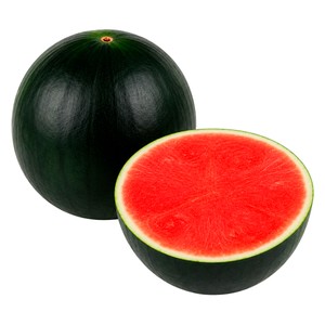 Sandía negra baja en semillas al peso.