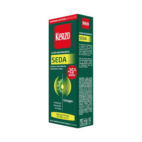 KERZO Seda Loción anti-caída, eficaz contra caida leve 175 ml.