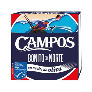 Imagen de CAMPOS Bonito del Norte en aceite de oliva MSC (Pesca sostenible certificada) 60 g.