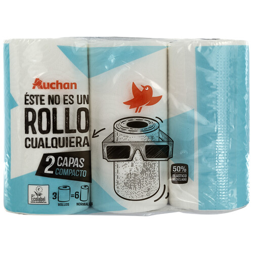 Papel de cocina compacto PRODUCTO ALCAMPO 3 uds.