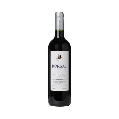 Vino tinto con denominación de origen Campo de Borja BORSAO botella de 75 cl.