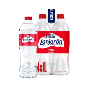 LANJARÓN Agua mineral sin gas pack 4 uds. x 1 l.