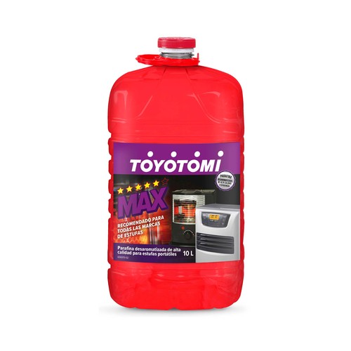 Bidón de parafina de 10 litros TOYOTOMI Max, sin olor.