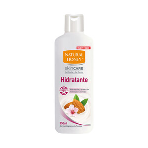 NATURAL HONEY Gel de baño o ducha hidratante con aceite de almendras dulces NATURAL HONEY Skin care 675 ml.