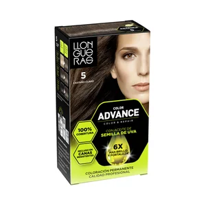 LLONGUERAS Color advance tono 5 castaño claro Coloración capilar permanente (tinte de pelo).