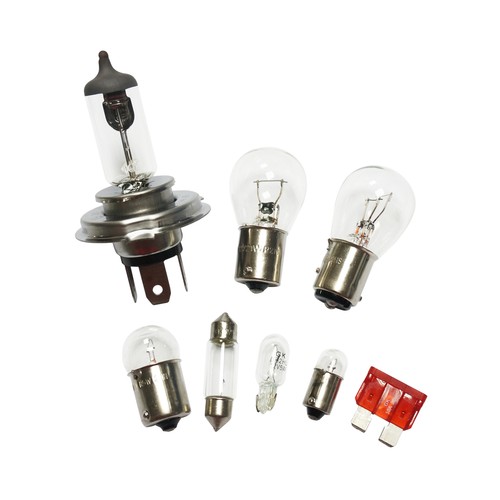 Estuche de bombillas H4-P21W-R5W-T4W-fusible 10A, PRODUCTO ALCAMPO.