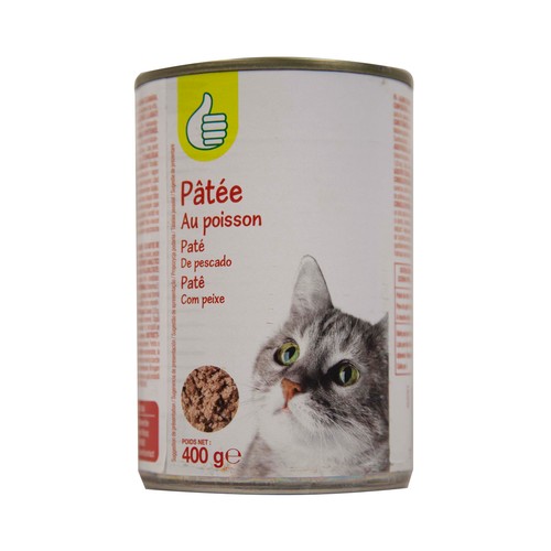 PRODUCTO ECONÓMICO ALCAMPO Alimento para gatos de paté de pescado PRODUCTO ECONÓMICO ALCAMPO 410 g.