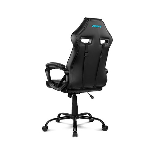 Silla gaming DRIFT DR50 Pro, color negro y azul, almohadilla lumbar, reclinable, regulación de altura.