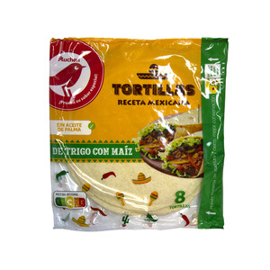 Imagen de PRODUCTO ALCAMPO Tortillas de trigo y maíz 8 uds. 320 g.