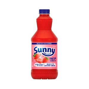 Refresco refrigerado de fresa botella de 1,25 l.