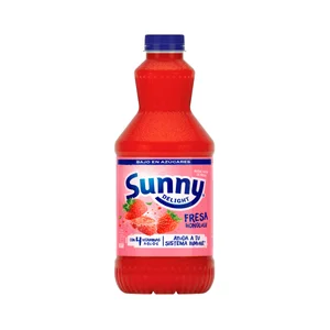 SUNNY DELIGHT Refresco refrigerado de fresa botella de 1,25 l.