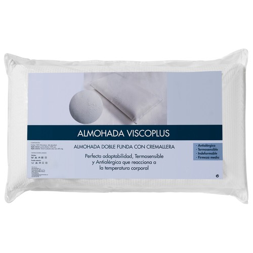 Almohada viscoplus 135cm, firmeza media, ALMOHADA.