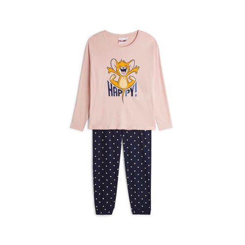 Pijama de algodón para mujer TOM & JERRY, talla L.