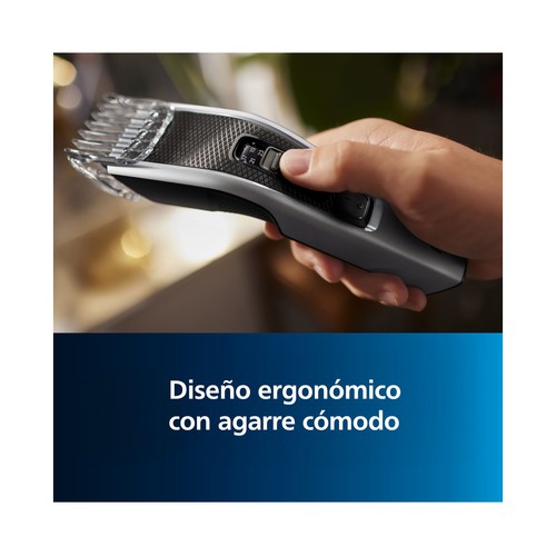 Cortapelos PHILIPS Hairclipper HC3525/15, uso con o sin cable, 13 longitudes, 2 peine-guía, autonomía hasta 45min..