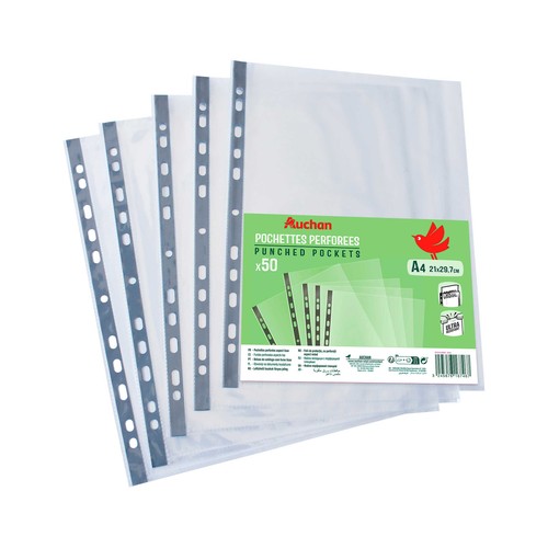 50 Fundas Multitaladro A4 ALCAMPO