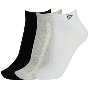 Pack de 3 pares de calcetines DUNLOP Performance, color blanco/gris/negro, talla 43/46.