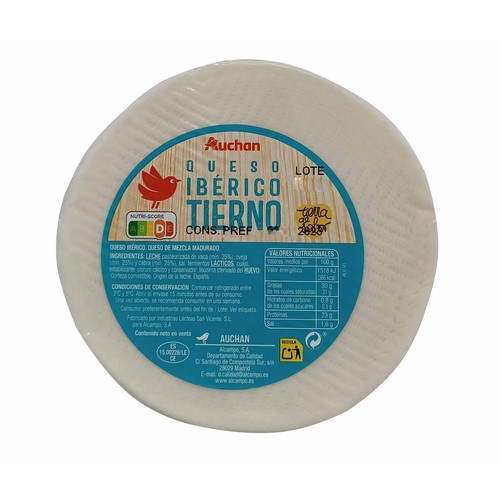 AUCHAN Queso mezcla tierno, mini Producto Alcampo.