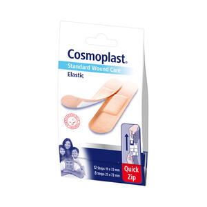 Imagen de COSMOPLAST Apósitos elásticos de 2 tamanos diferentes COSOMOPLAST Elastic 20 uds.