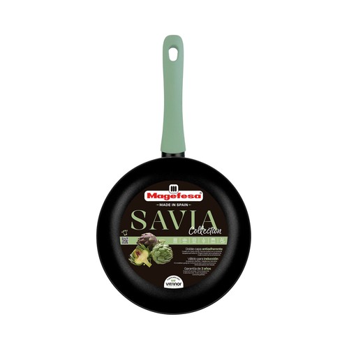 Sartén aluminio estampado 24cm con mango suave, Savia. MAGEFESA