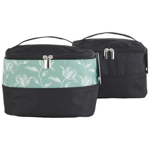 Imagen de COSMIA Vanity Neceser grande de mujer, con asa y doble cierre de cremallera.