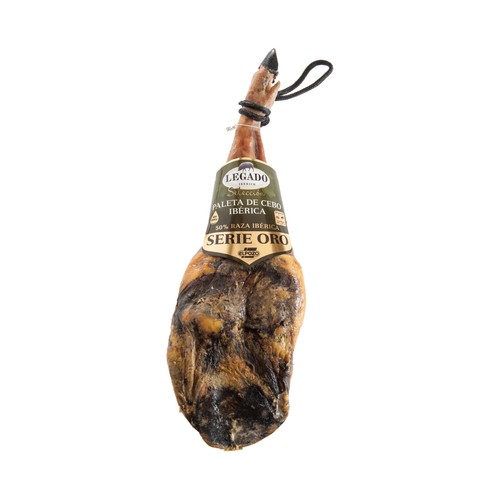 LEGADO IBÉRICO Paleta de cebo ibérica (50% raza ibérica) LEGADO IBÉRICO Serie oro El Pozo pieza de 5 kilos (peso aproximado).