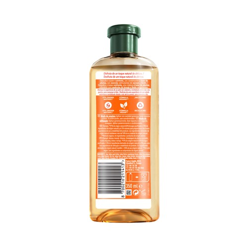 HERBAL ESSENCES Champú voluminizador aroma a naranja, para cabellos finos 350 ml.
