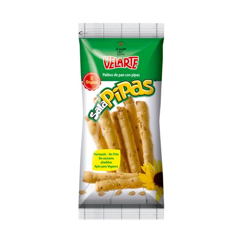 VELARTE Palitos de pan crujiente con pipas 65 g.