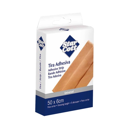Tira adhesiva universal para cortar STAR COTT 50 x 6 cm.