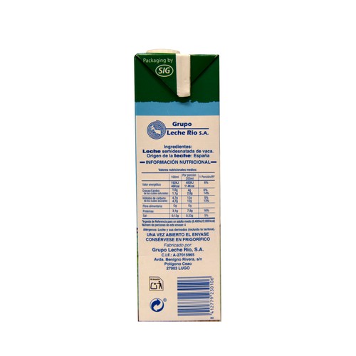 L.R. Leche semidesnatada 6 x 1 l.