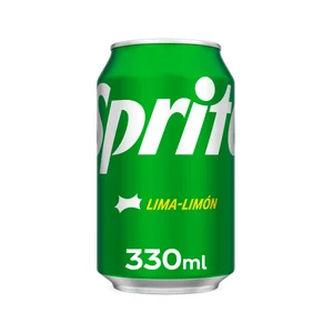 SPRITE Refresco de lima limón bajo en azúcar lata de 330 ml.