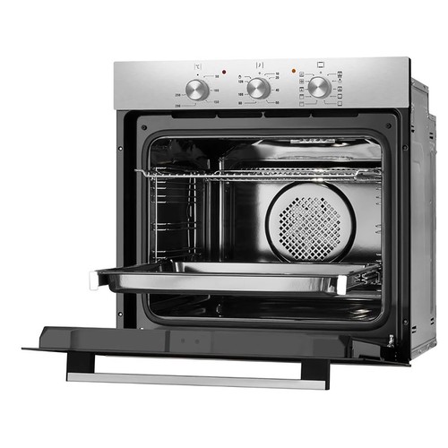 Horno multifunción FAGOR 8H-115BX negro, capacidad: 77L, A, autolimpieza hidrolítica, A: 59,5cm, H: 59,5cm, F: 57,5cm.