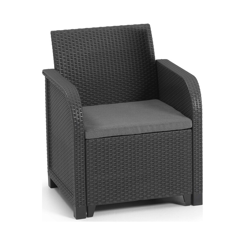 Conjunto jardín con sofá, 2 sillones individuales y mesa, KETER