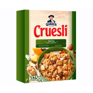 QUAKER Cereales muesli con frutas Cruesli 375 g.