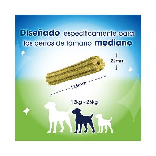 PURINA DENTALIFE ACTIVFRESH Snack dental perros 12 a 25 kg 4 uds.