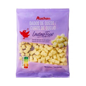 Producto Alcampo Dados de Queso sin Lactosa 150 G.